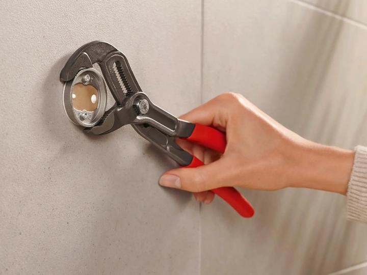 Image du produit tesa MOON GREY Porte-serviettes à deux bras avec solution adhésive sans perçage