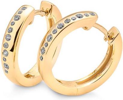 Breuning Creolen - BRILL. 0,224 Ct. H/si (750/18 K Gold)