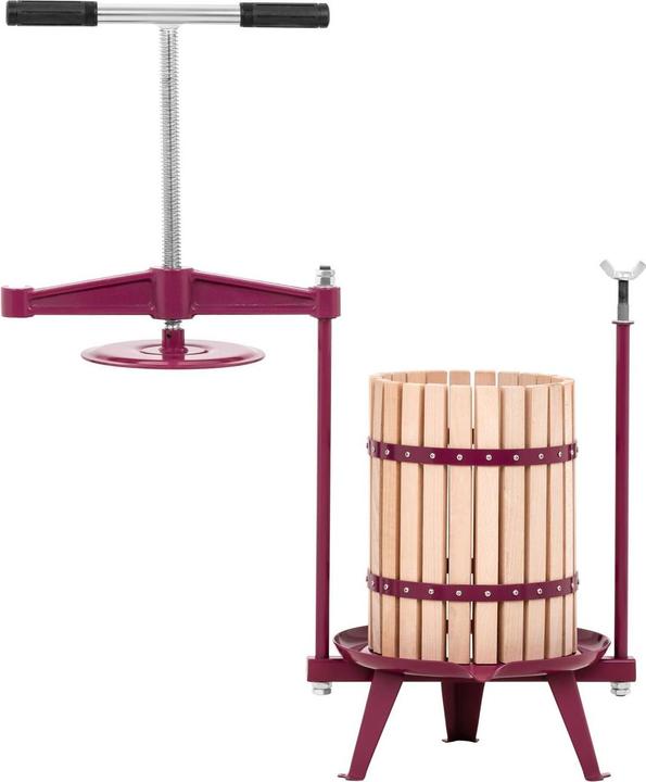Produktbild Royal Catering Manuelle Obstpresse Weinpresse Saftpresse Fruchtpresse Holz 18 l + Presstuch