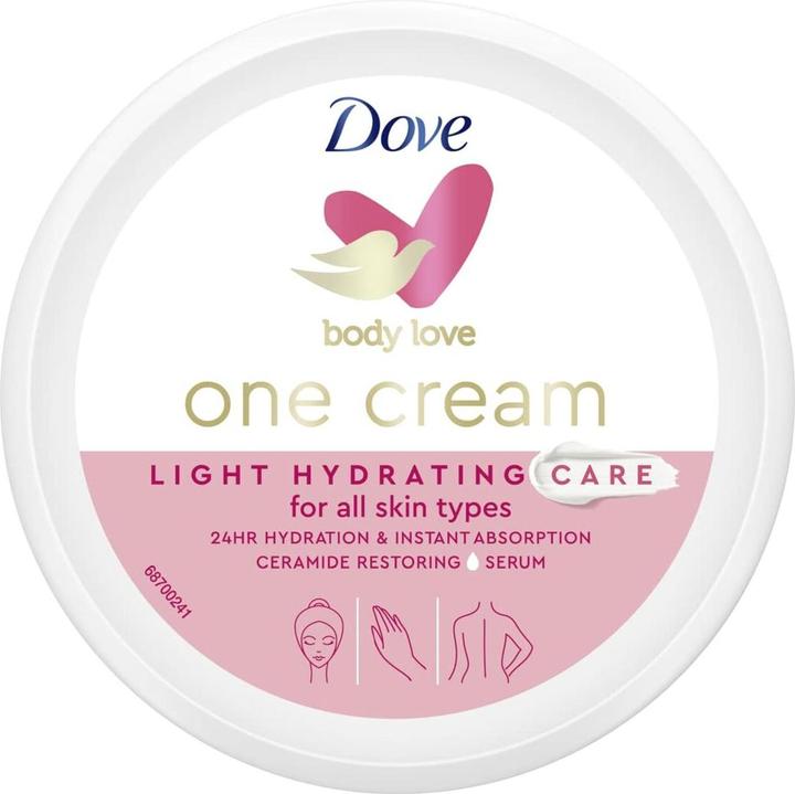 Dove Body Love ( Light Hydration Care ) 250 ml Moisturising Face and Body Cream (Body cream, 250 ml)