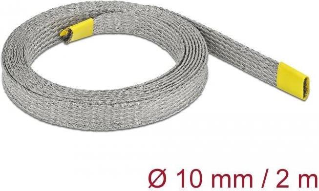Productafbeelding Delock Kabeldoorvoer voor EMC afscherming 2 m x 10 mm Grijs (Kabeldoorvoer, 200 cm)
