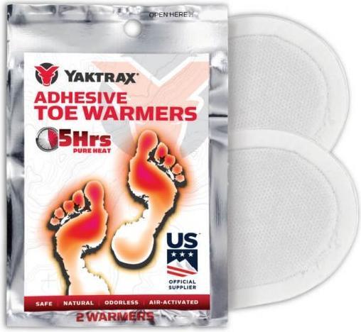 Yaktrax Adhesive toe warmers 10-pack