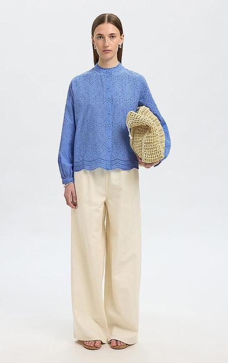 Actual product image Selected Femme Broderie Anglaise Shirt (38)