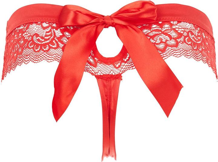 Produktbild René Rofé SpitzenSlip mit offenem Schritt (S/M)
