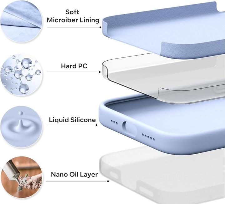 Actual product image Screenguard Apple iPhone 15 Plus Liquid Silicone Case Sleeve (Apple iPhone 15 Plus)