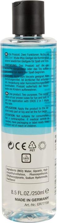 Nährwerte und Zutaten Eros 2in1 Gleitmittel Spielzeug 250 ml (250 ml)