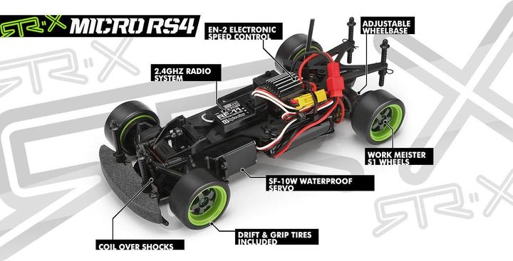 Actual product image HPI Micro RS4 1969 Ford Mustang -X (RTR Ready-to-Run)