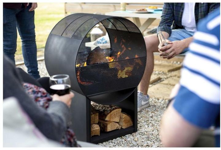 Image du produit Buschbeck Bol à feu design Porthole H 80 cm Acier (56 cm)