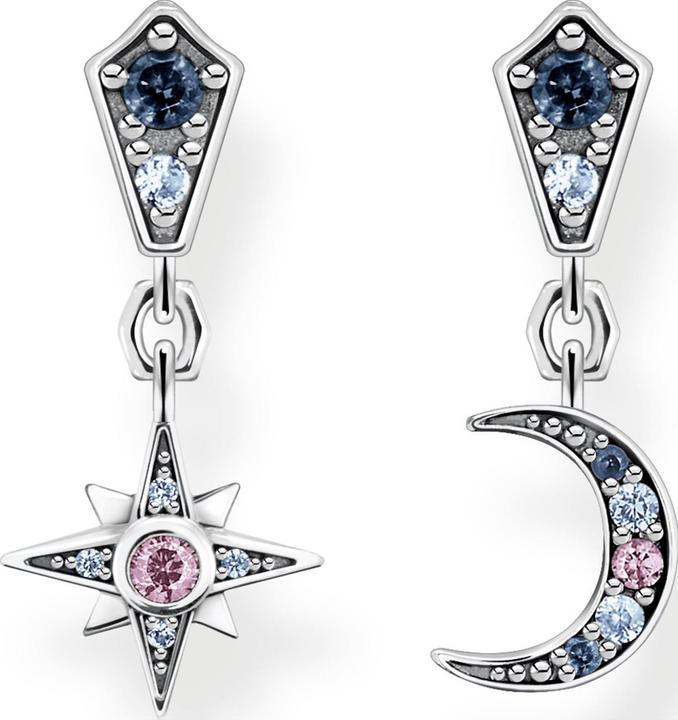 Productafbeelding Thomas Sabo Oorbellen Royalty Ster & Maan (925 zilver)