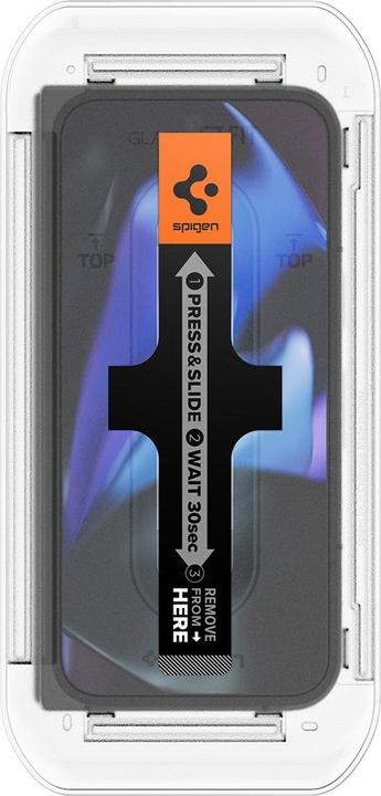 Actual product image Spigen EZ Fit Tempered Glass Clear Screen Protector Google Pixel 9 Pro Fold 2-Pack (2 Piece, Google Pixel 9 Pro Fold)