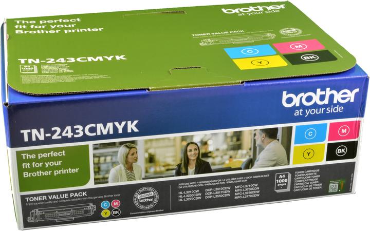 Actual product image Brother TN-243 Multipack (C, M, Y, BK)