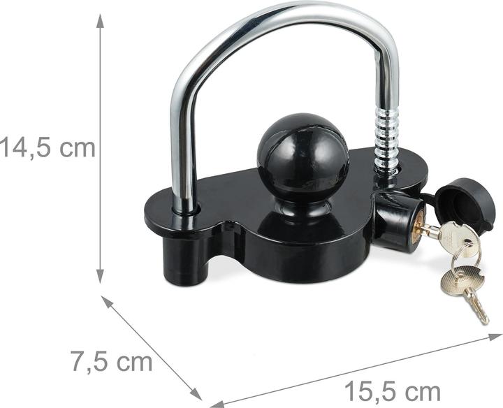 Actual product image Relaxdays Trailer lock