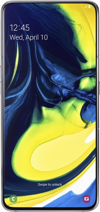 Samsung Galaxy A80 UE (128 Go, Blanc Fantôme, 6.70", Double SIM, 48 Mpx, 4G)