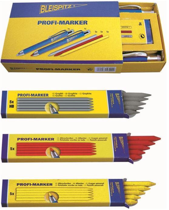 Actual product image Bleispitz Professional marker set (Graphite. Red and yellow, 1 x)