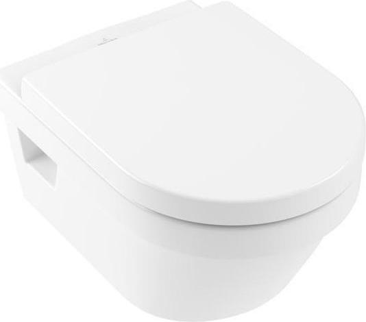Actual product image Villeroy & Boch Architectura DirectFlush low-level WC, open splash rim, white, wall-mounted with coating.