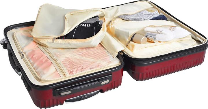 Immagine prodotto Welltravel Set di valigie da viaggio con bilancia, 3 pezzi SCALA bordeaux (L (90 - 115l))