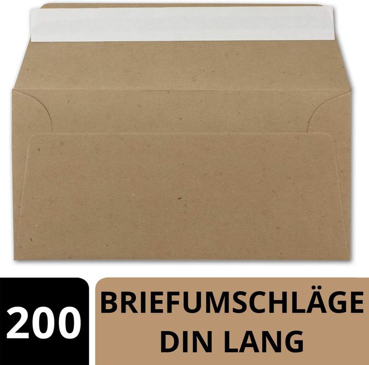 Produktbild Neuser Papier DIN Lang Briefumschläge (200 Stück) (200 x)
