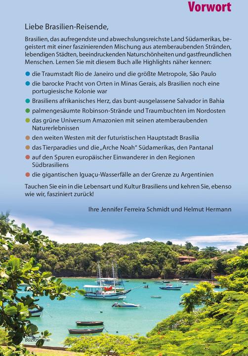 Produktbild Reiseführer Brasilien (Deutsch, Jennifer Ferreira Schmidt, Helmut Hermann, 2024)