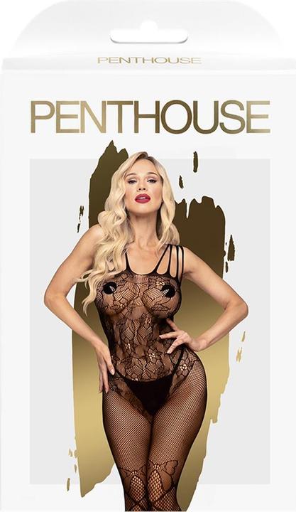 Image du produit Penthouse Lingerie Dirty mind - Bas de corps en filet avec détails en dentelle florale et noeuds papillon (XL)
