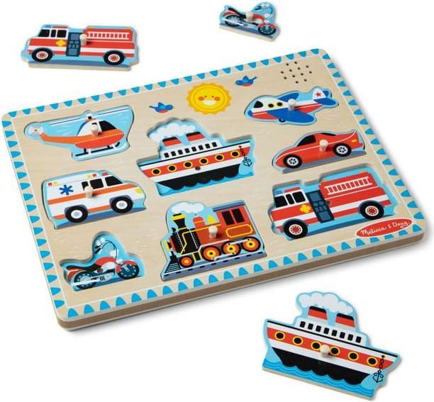Produktbild Melissa & Doug Sonore Bois Vehicules (8 Teile)