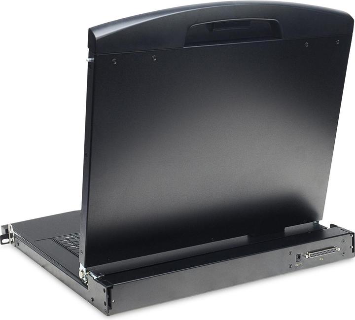 Produktbild Digitus Modulare Konsole mit 483cm 19Zoll TFT 16 Port Cat.5 KVM & Touchpad deutsche Tastatur RAL...