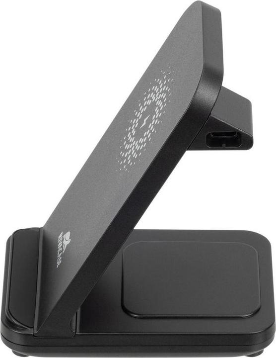 Image du produit Rivacase VA4916 WH3 Chargeur sans fil 3 en 1, charge 3 appareils simultanément, certifié Qi (15 W)