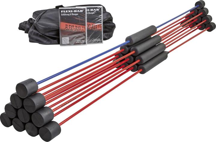 Produktbild Flexi-Bar Set, 9x STANDARD, 1x INTENSIV, 2x DVDs, 10er Transporttasche