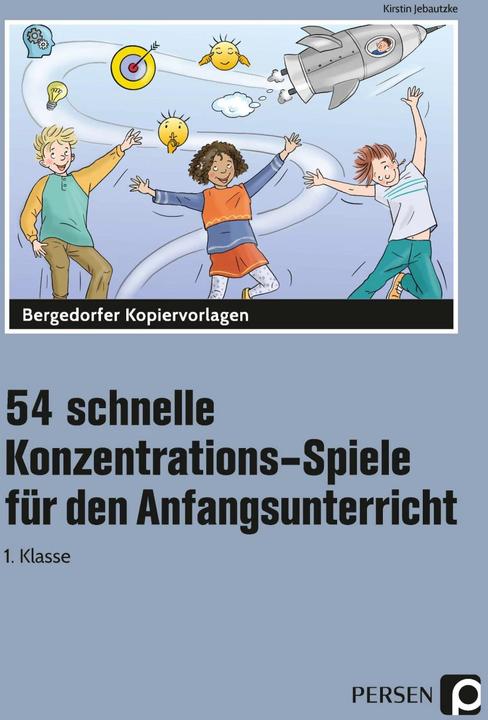 Produktbild 54 schnelle Konzentrations-Spiele - Anfangsunt (Deutsch, Kirstin Jebautzke, 2020)