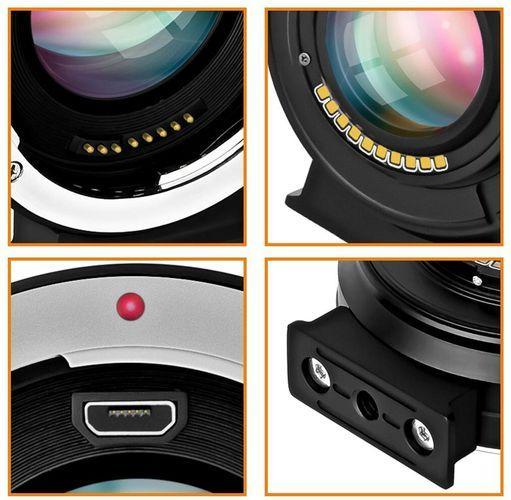 Actual product image Commlite CM-EF-FX Booster Canon EF/EF-S to Fujifilm FX (Teleconverter, Canon EF)