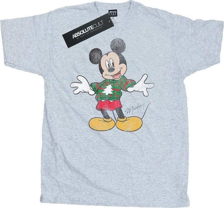 Disney Mickey Mouse Christmas Jumper TShirt (M)