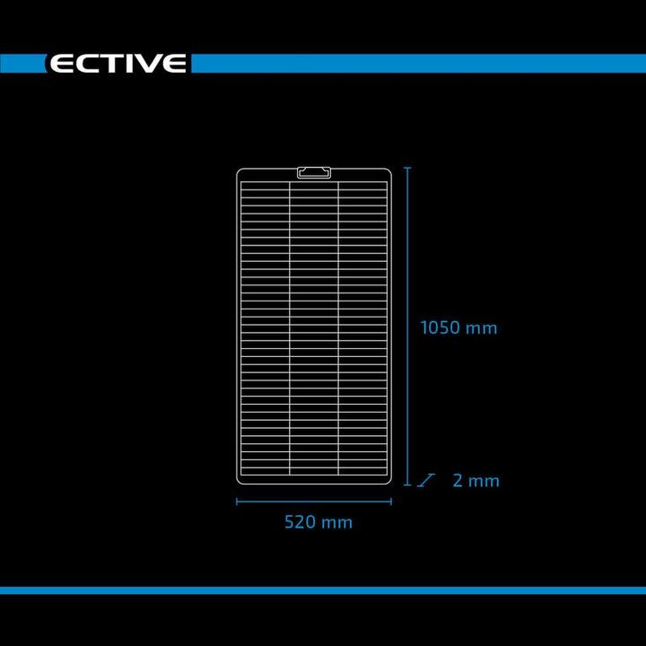 Produktbild Ective Schindel Solarmodul Flexibel 12V 100W flexibles Solarpanel 100 Watt PV (100 W, 2.50 kg)