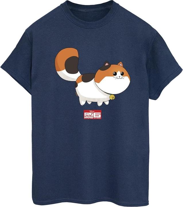 Disney Womens/Ladies Big Hero 6 Baymax Kitten Pose Cotton Boyfriend T-Shirt (3XL)