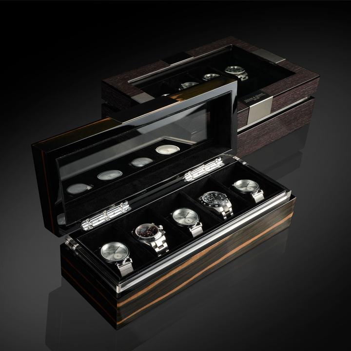 Produktbild Heisse & Söhne Uhrenbox Executive 10 Quercus/Schwarz