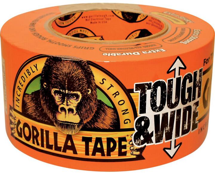 Image du produit Gorilla 3044300 Ruban adhésif blindé, ruban adhésif PE noir, 0,42mm x 73mm x 27m (73 mm)