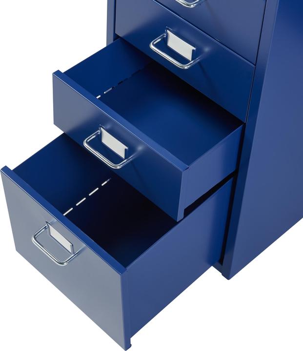 Immagine prodotto En.Casa Piedistallo mobile Kökar con 5 cassetti 69x28x41 cm Blu (69 x 28 x 41 cm)