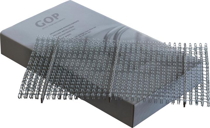 Actual product image GOP Wire comb binding element 3:1 A4 020470 6mm, silver 100 pieces