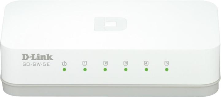 Produktbild D-Link GO-SW-5E network switch Unmanaged Fast Ethernet (10/100) White (5 Ports)