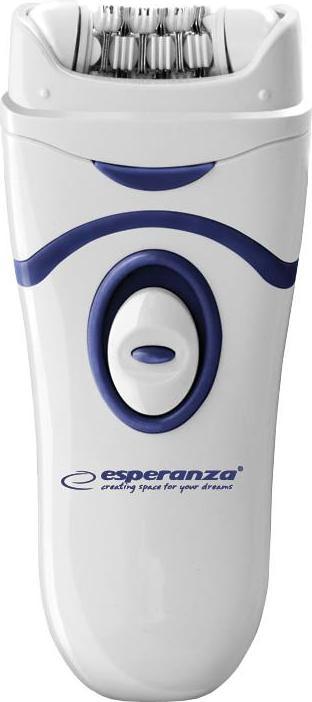 Actual product image Esperanza EPILATOR COPACABANA White-Blue EBD002B