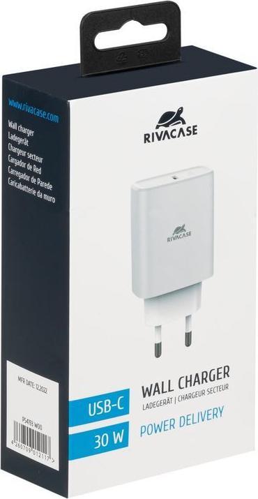 Image du produit Rivacase MOBILE CHARGER WALL/WHITE PS4193 (30 W)