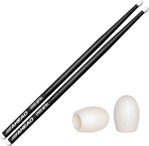 Actual product image Ahead JJ1 Speed Metal Drumsticks with Tips (Drum set)