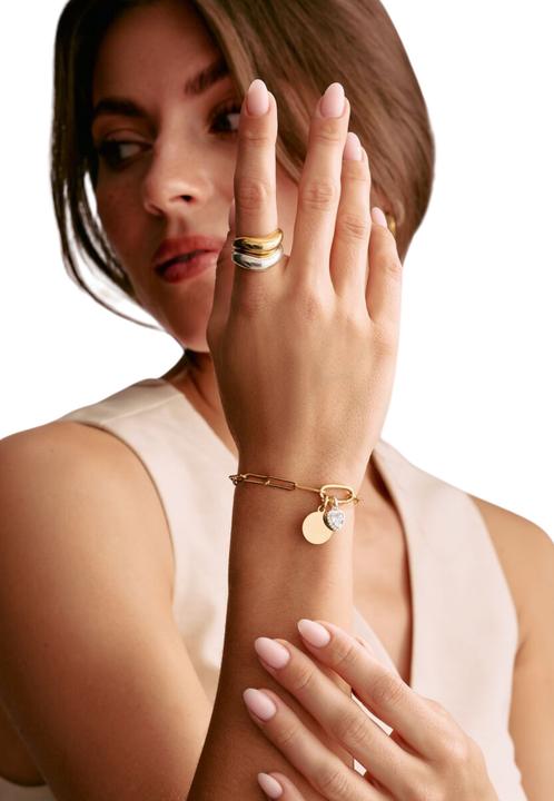 Immagine prodotto Thomas Sabo Charm-Anhänger Herz mit Steinen Connect Silber (Argento)