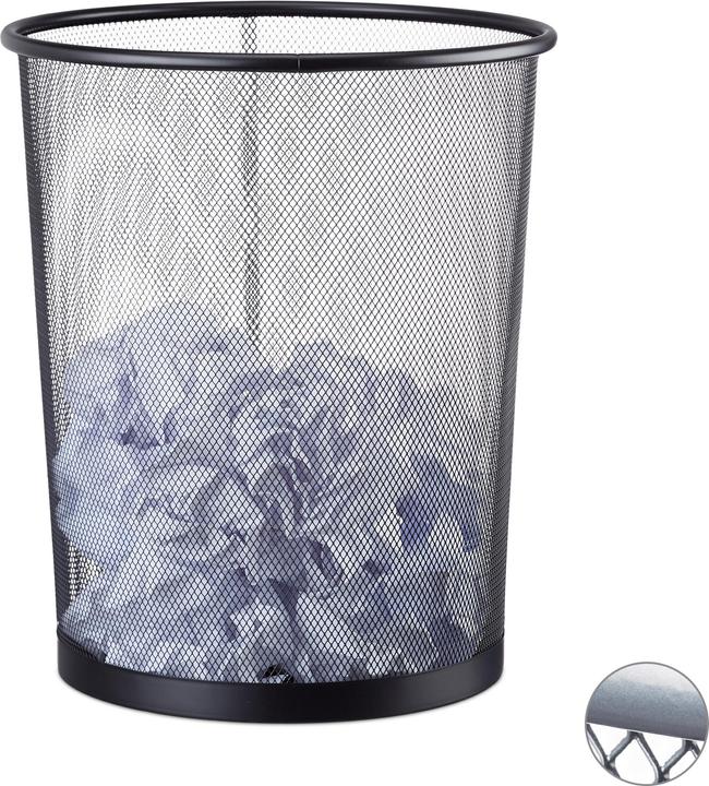 Immagine prodotto Relaxdays Cestino gettacarte grande (19 l)