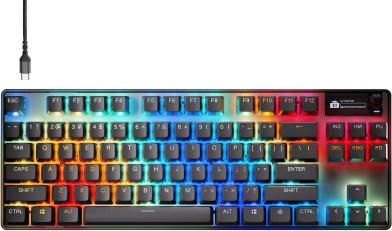 Immagine prodotto SteelSeries | Tastiera da gioco | Apex Pro TKL Gen 3 | Layout USA | Bluetooth | Nero | 2,4 GHz / Bluetooth / (US, Cablato, Senza fili)