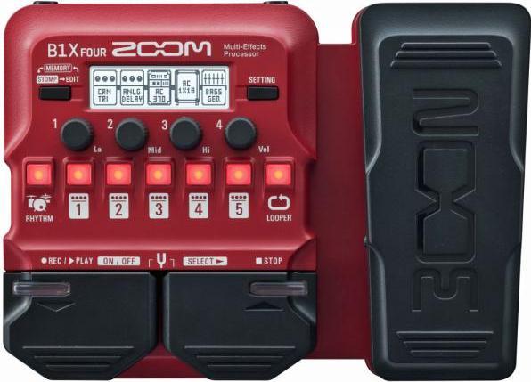 Produktbild Zoom B1X FOUR Bass-Effektgerät mit Klinkenkabel 3m (E-Gitarre)