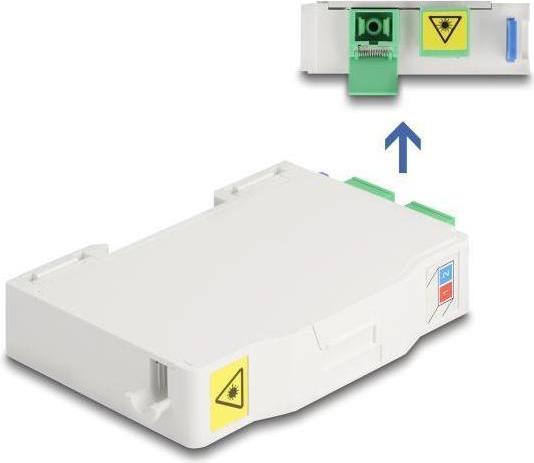 Immagine prodotto Delock Scatola di giunzione in fibra ottica per guida top-hat con supporto per giunzioni (Scatola di giunzione)