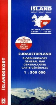 Image du produit Carte du sud-est de l'Islande 1:300 000