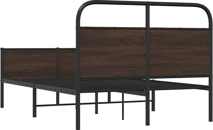 Actual product image VidaXL Bed frame without mattress 120x190 cm brown oak-look (120 x 190 cm)