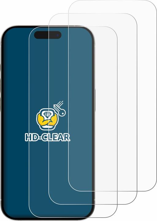Produktbild BROTECT Schutzfolie Displayschutz Klar (6 Stück, Apple iPhone 15 Pro)