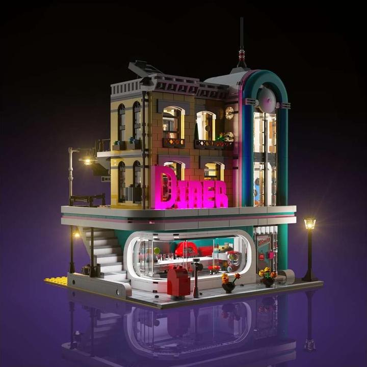 Produktbild Light my bricks LMB 2.0 LED Licht Set für LEGO® 10260 Amerikanisches Diner