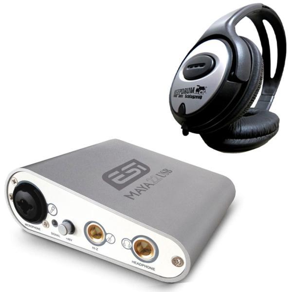 Produktbild ESI MAYA 22 USB Audio-Interface mit Kopfhörer (6.3mm Klinke (Jack), USB)